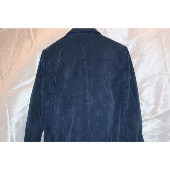 Alfred Dunner Women Size 10 Petite Jacket, Blue Corduroy - Picture 6 of 10